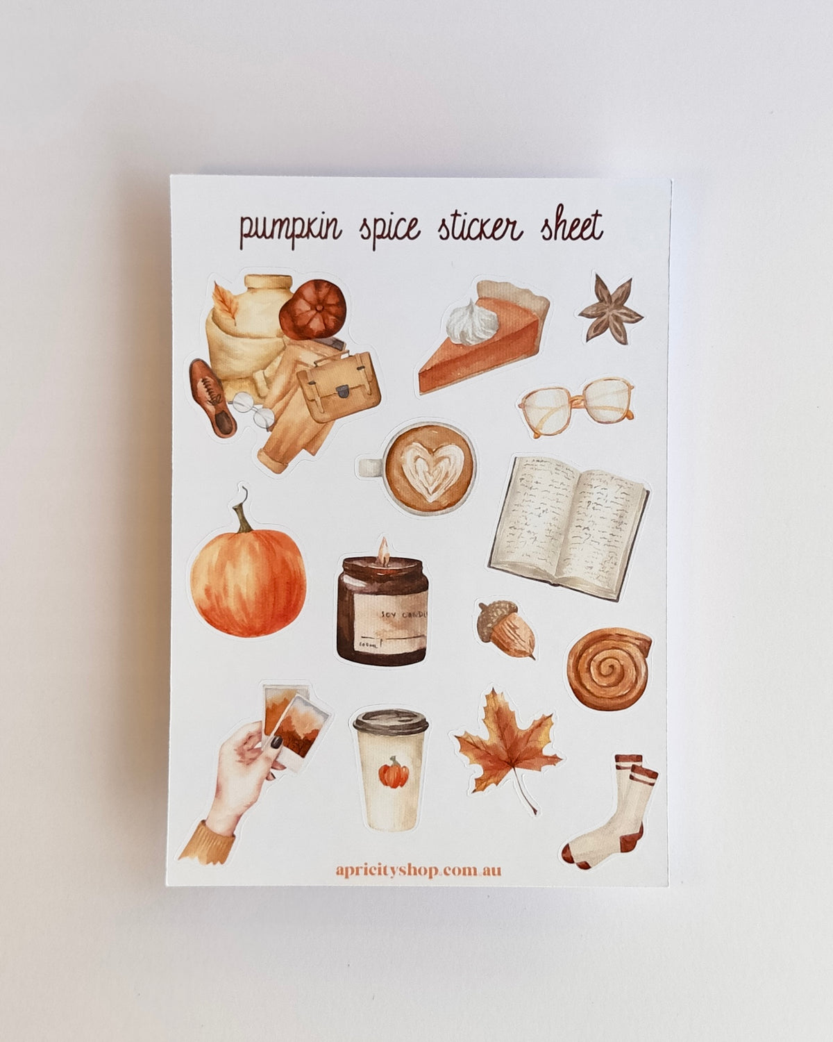Cozy Autumn Sticker Bundle | 8 Sheets, 105 Stickers for Journals & Planners