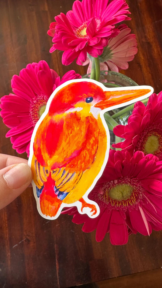 Australian Native Bird and Flower Die Cut Stickers – 15 Loose Vinyl Stickers | Wild Bloom