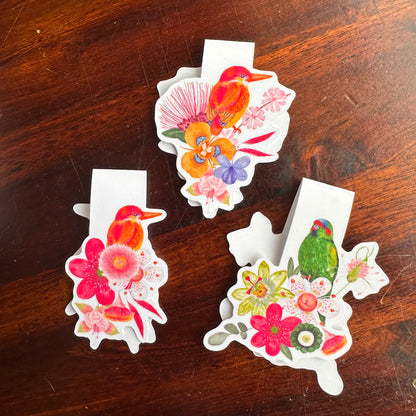 Magnetic Bookmark Set - Wild Bloom