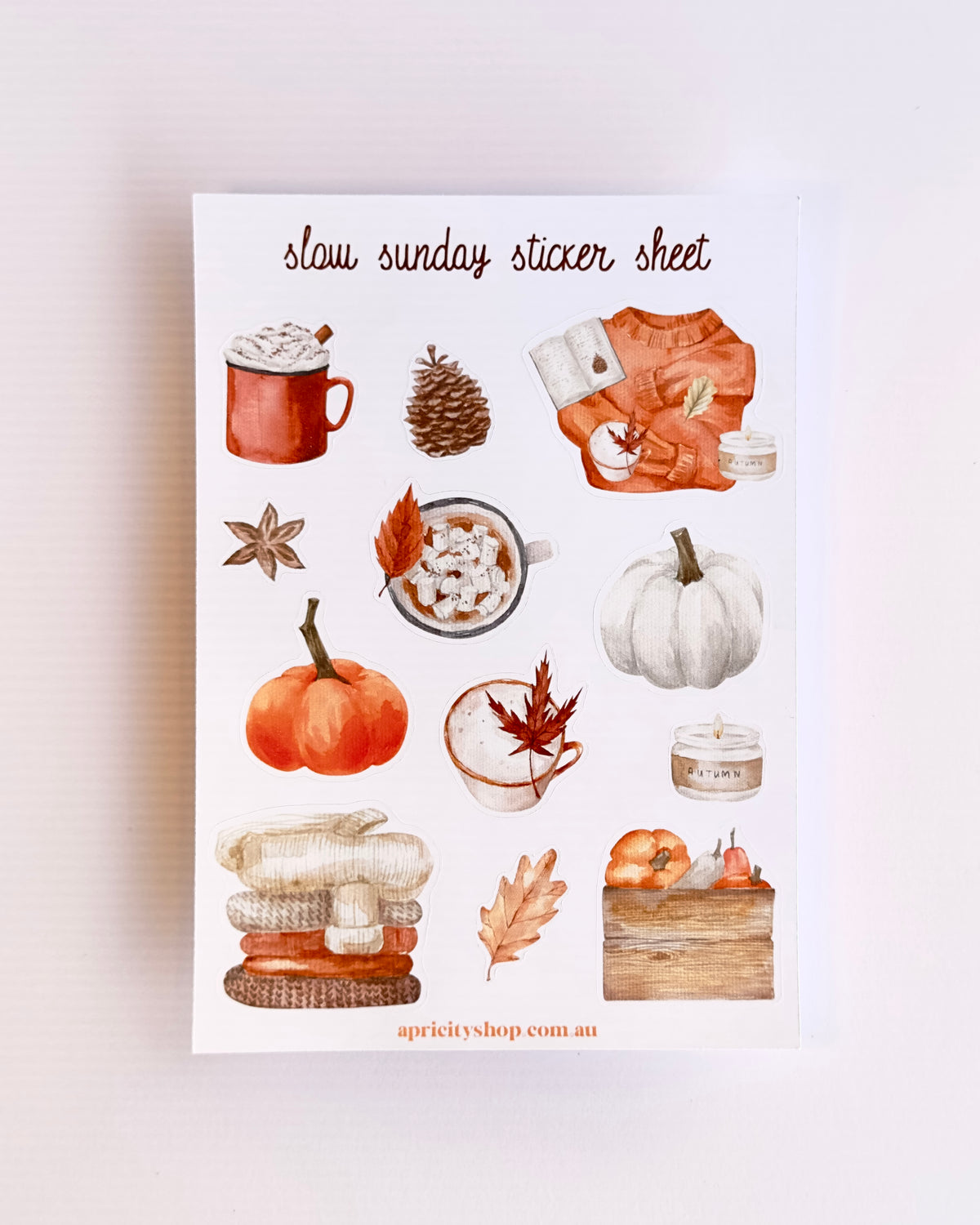 Cozy Autumn Sticker Bundle | 8 Sheets, 105 Stickers for Journals & Planners