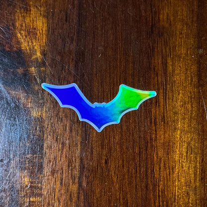Moonlight Halloween Holographic Stickers – Skull, Gravestone, Pumpkin & Bat | Rainbow Shimmer Vinyl