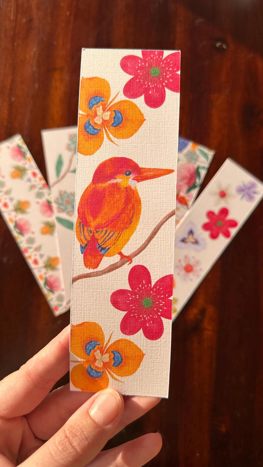 Australian Native Flora Bookmarks – Set of 6 Handmade Cardstock Bookmarks | Wild Bloom | Book Lover Gift