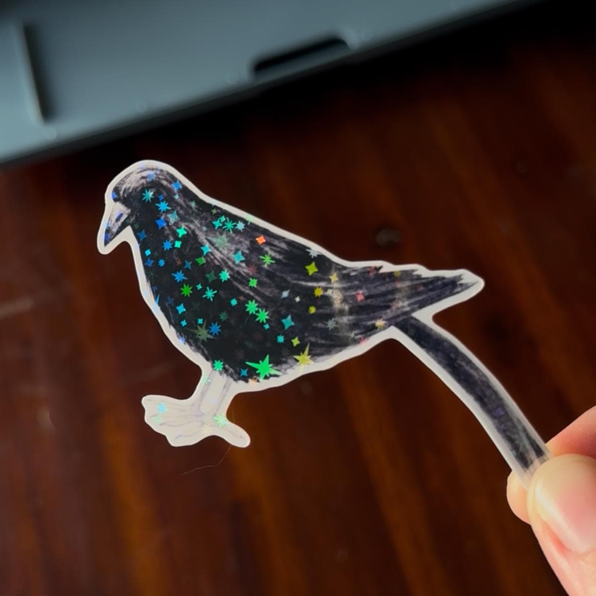 Witchy Holographic Die Cut Stickers – Cauldron, Witch Hat, Crow & Bat | Vinyl Sparkle Pack