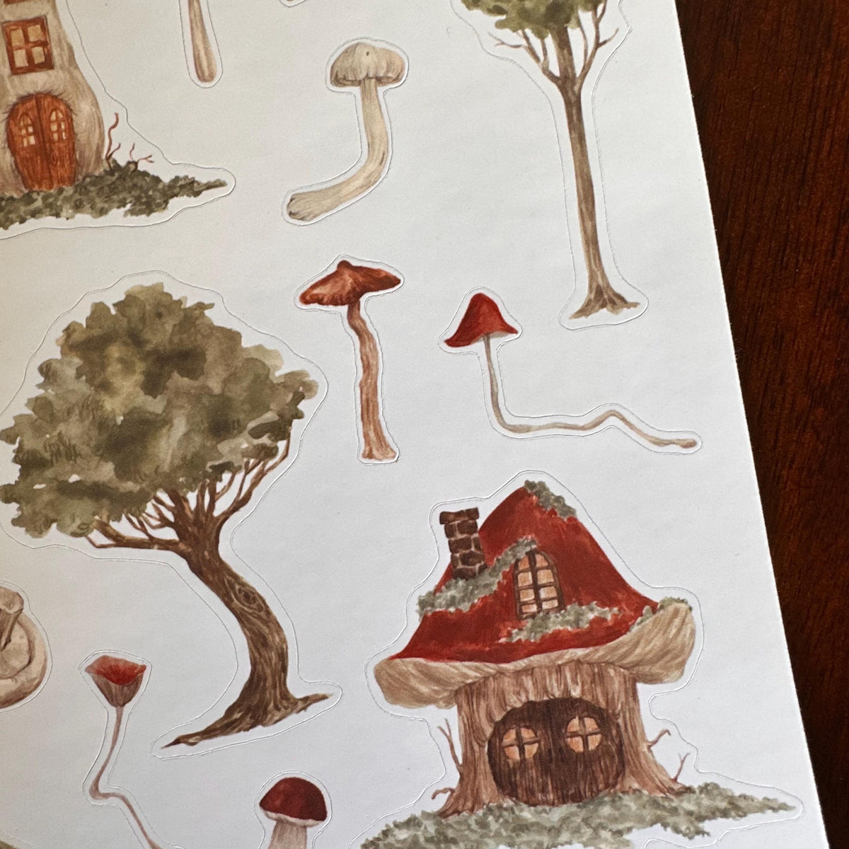 Forest Dwellings Sticker Sheet – 15 Stickers | Glossy Kiss Cut | Forest Fairy