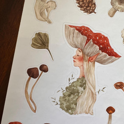Forest Fairy Sticker Bundle – All 3 Sticker Sheets | 45 Stickers | Glossy Kiss Cut