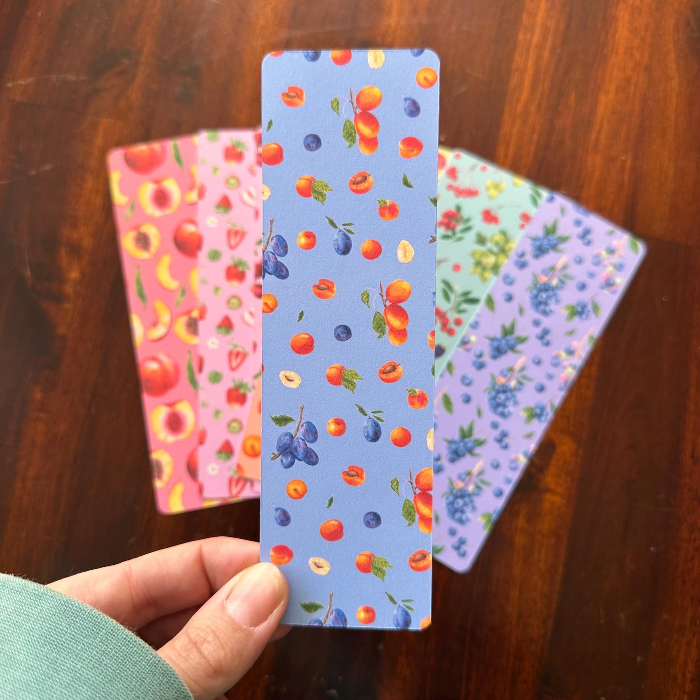 Fruit Bookmark Set of 8 – Watercolour Kitchen Garden Bookmarks | Cottagecore Reading Gift