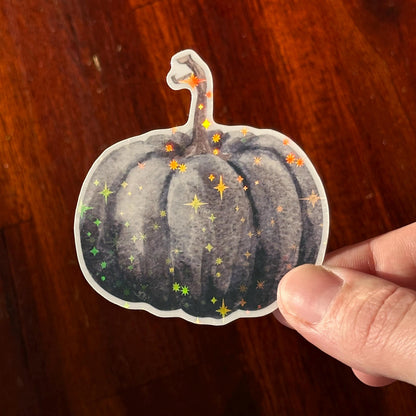 Halloween Holographic Die Cut Stickers – Spooky Cute Pack | Ghost, Pumpkin, Mushroom & Potion | Vinyl