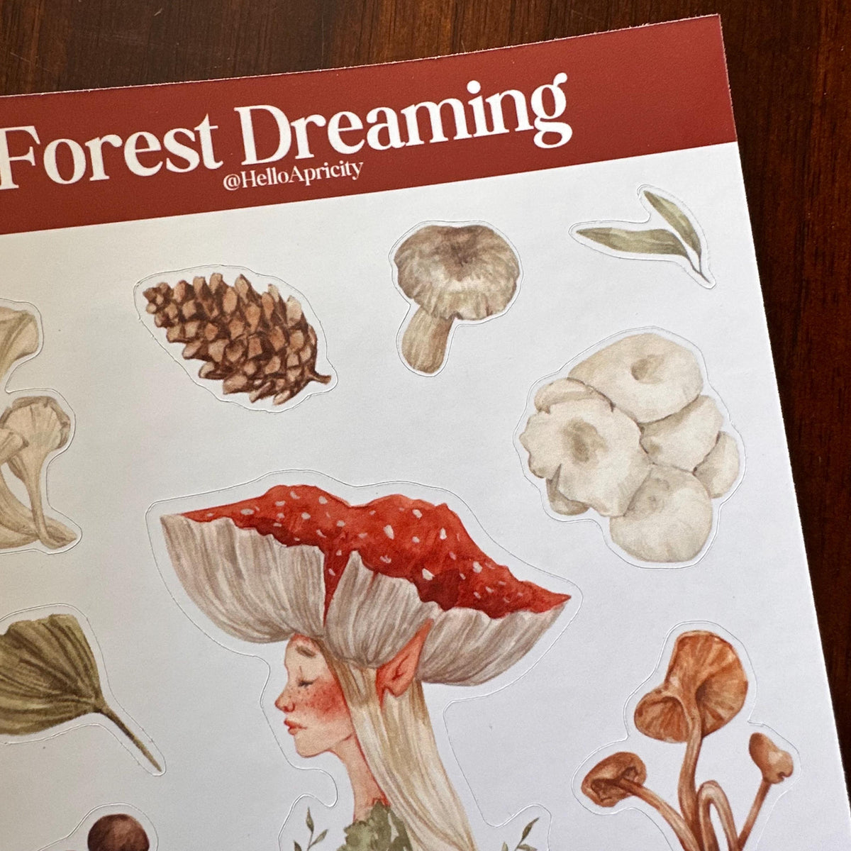 Forest Dreaming Sticker Sheet – 15 Stickers | Glossy Kiss Cut | Forest Fairy