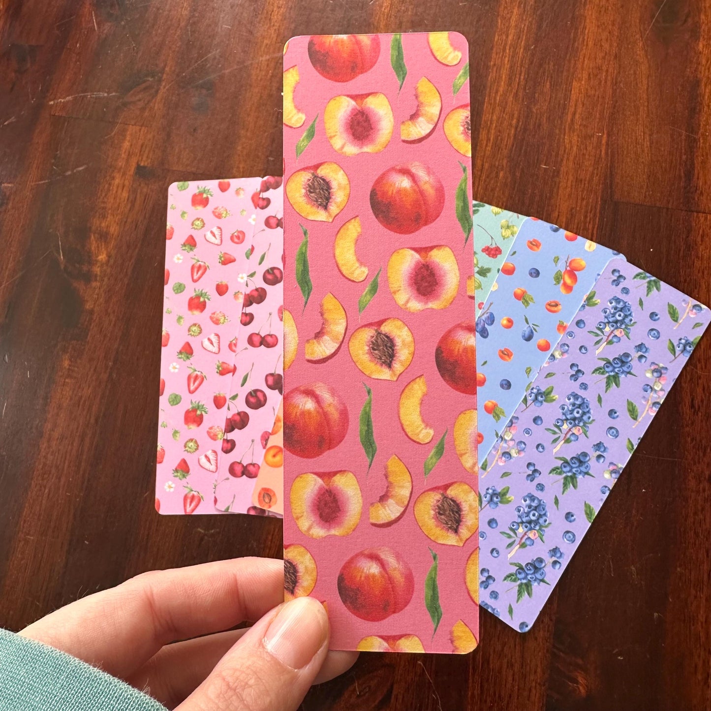 Fruit Bookmark Set of 8 – Watercolour Kitchen Garden Bookmarks | Cottagecore Reading Gift