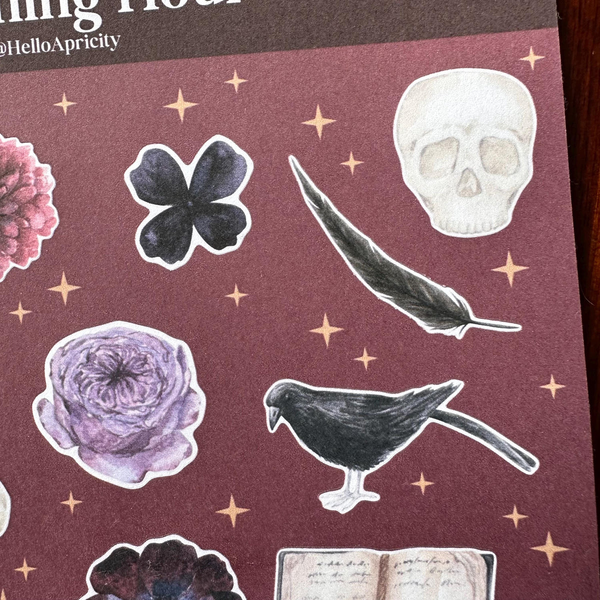 Witching Hour Halloween Sticker Sheet – 21 Witch & Skull Stickers | Matte Kiss Cut | Secret Spellbook