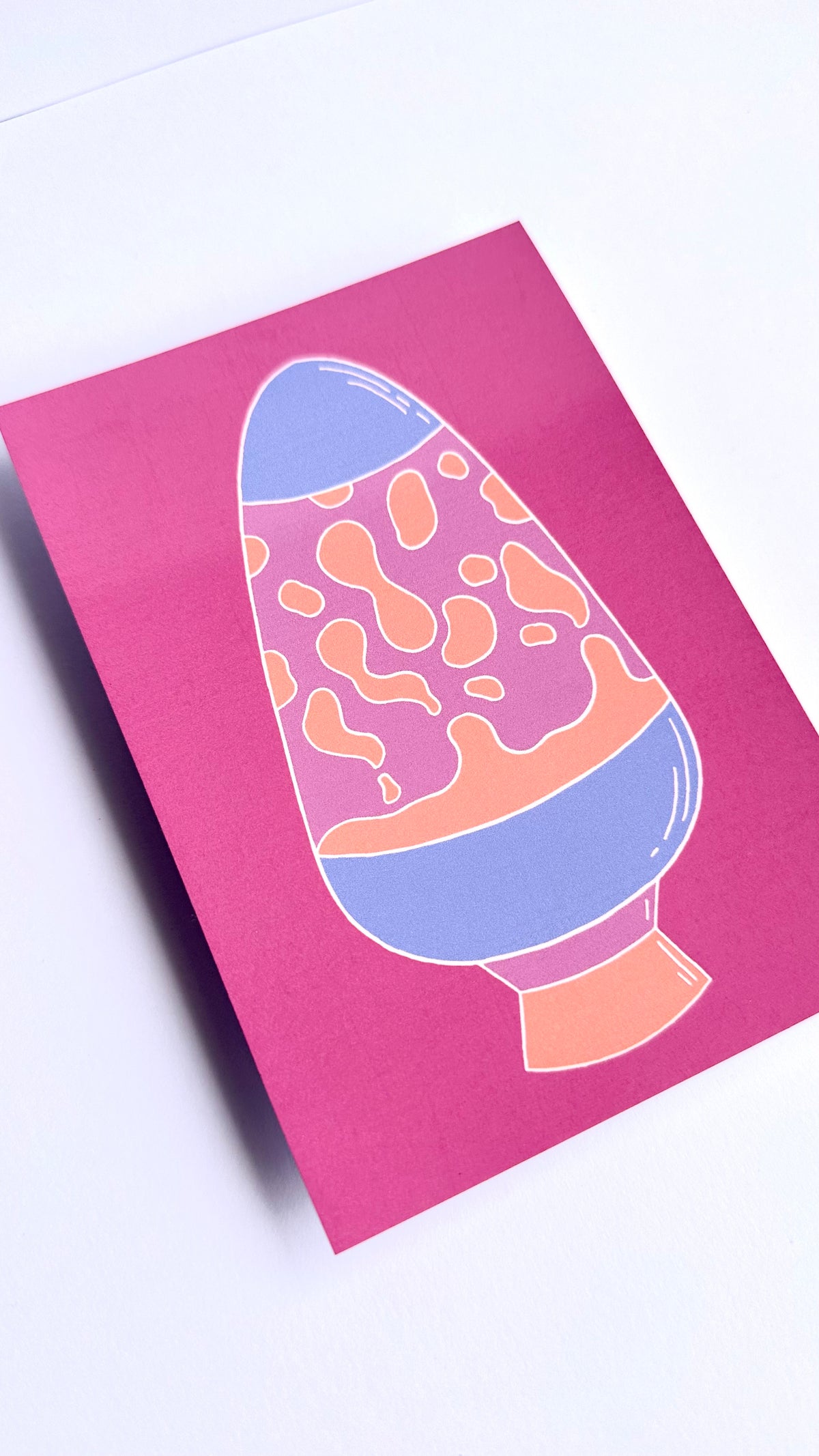 Lava Lamp Art Print | Pastel Haze Collection | A6 Print
