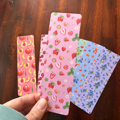 Fruit Bookmark Set of 8 – Watercolour Kitchen Garden Bookmarks | Cottagecore Reading Gift