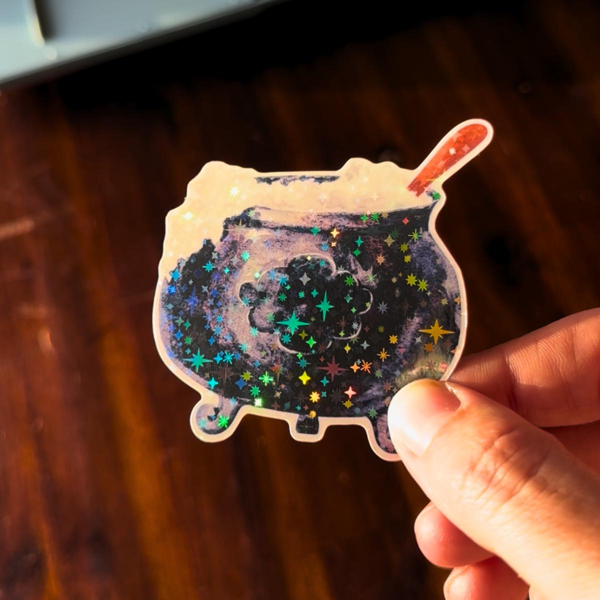 Halloween Holographic Sticker Bundle – All 3 Packs | 12 Sparkly Vinyl Die Cut Stickers