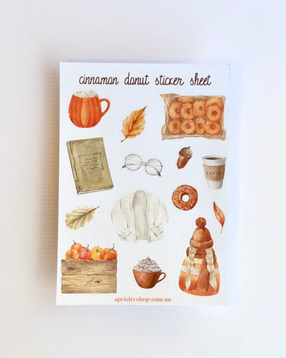 Cozy Autumn Sticker Bundle | 8 Sheets, 105 Stickers for Journals & Planners