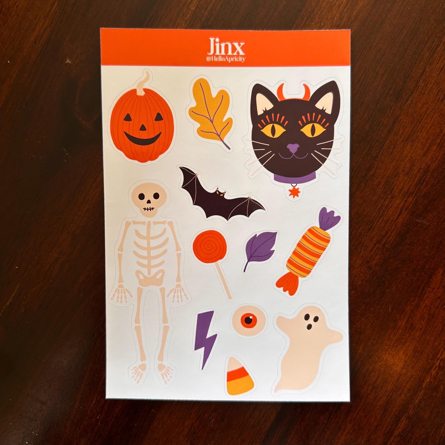 Familiar Faces Halloween Sticker Bundle – Jinx, Luna & Salem | 38 Black Cat Halloween Stickers