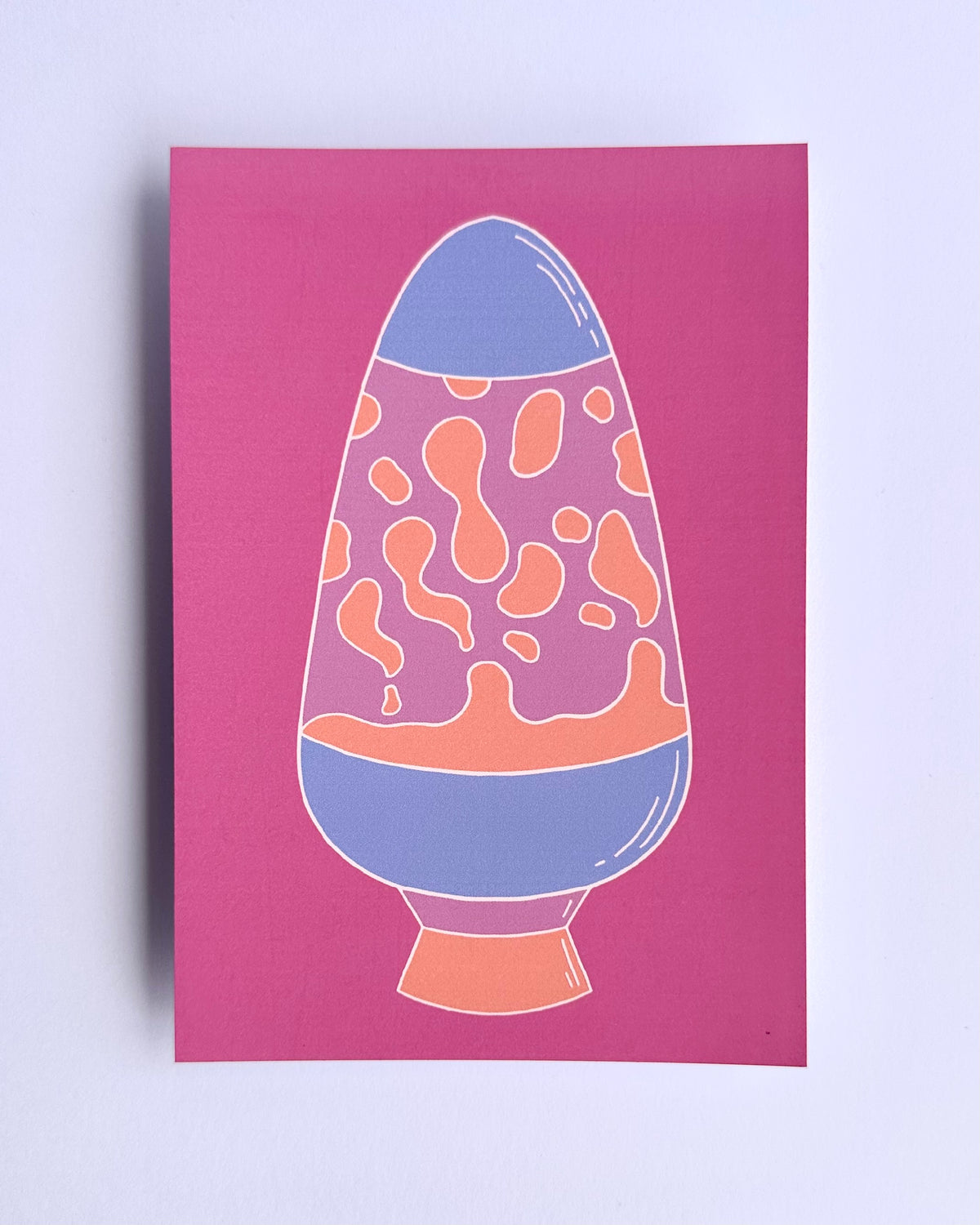 Lava Lamp Art Print | Pastel Haze Collection | A6 Print
