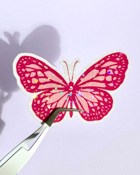 Holographic Butterfly Sticker | Waterproof Vinyl Decal