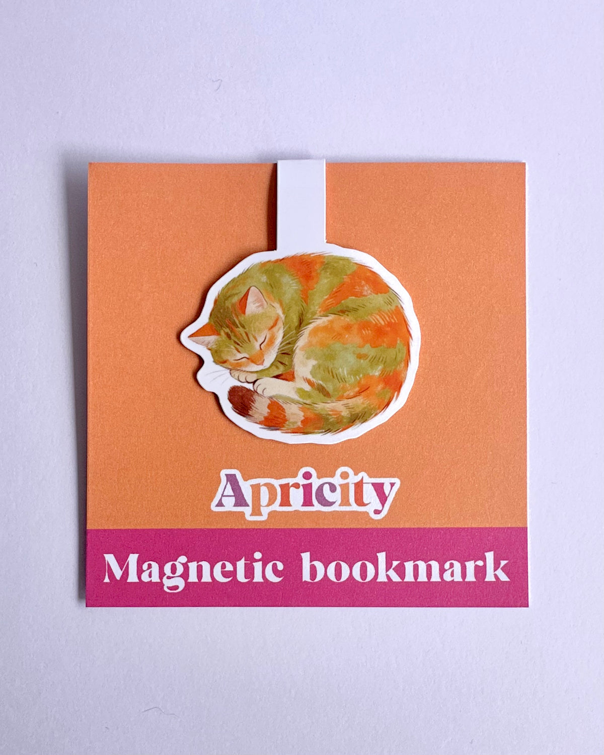 Sleepy Cat Magnetic Bookmark