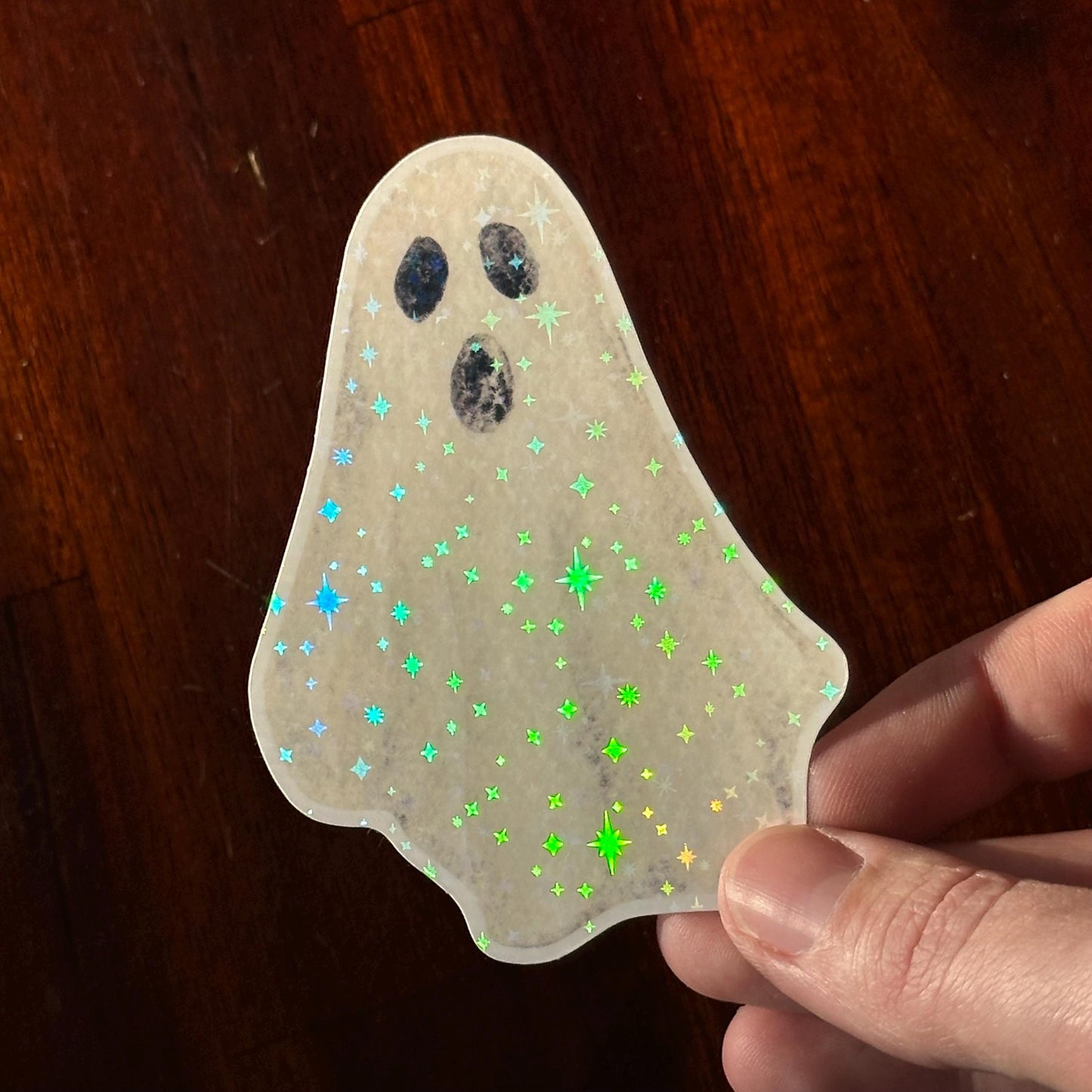 Halloween Holographic Die Cut Stickers – Spooky Cute Pack | Ghost, Pumpkin, Mushroom & Potion | Vinyl