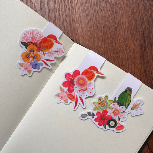 Magnetic Bookmark Set - Wild Bloom