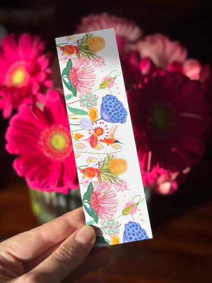 Australian Native Flora Bookmarks – Set of 6 Handmade Cardstock Bookmarks | Wild Bloom | Book Lover Gift