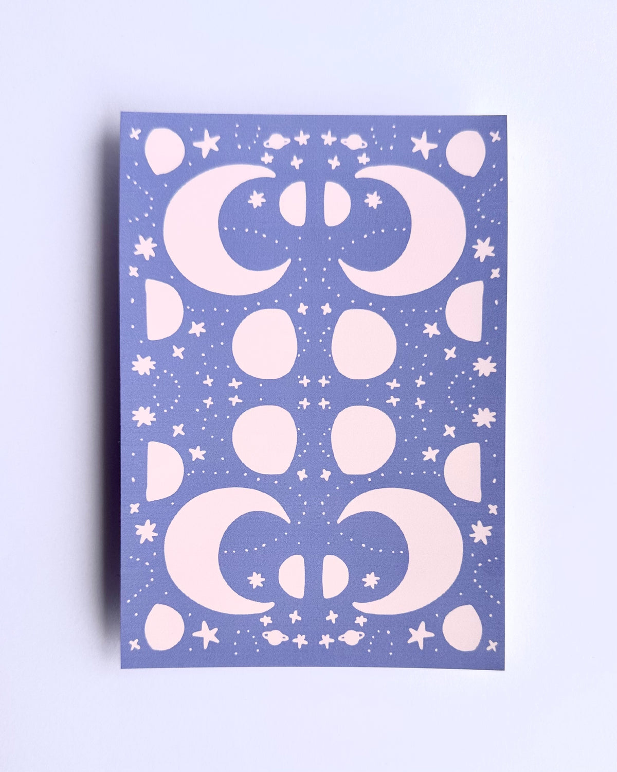 Moon Phases Art Print | Pastel Haze Collection | A6 Print
