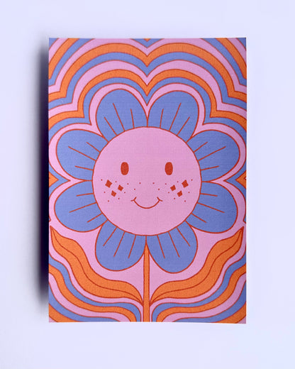 Happy Flower Art Print | Full Spectrum Collection | A6 Print