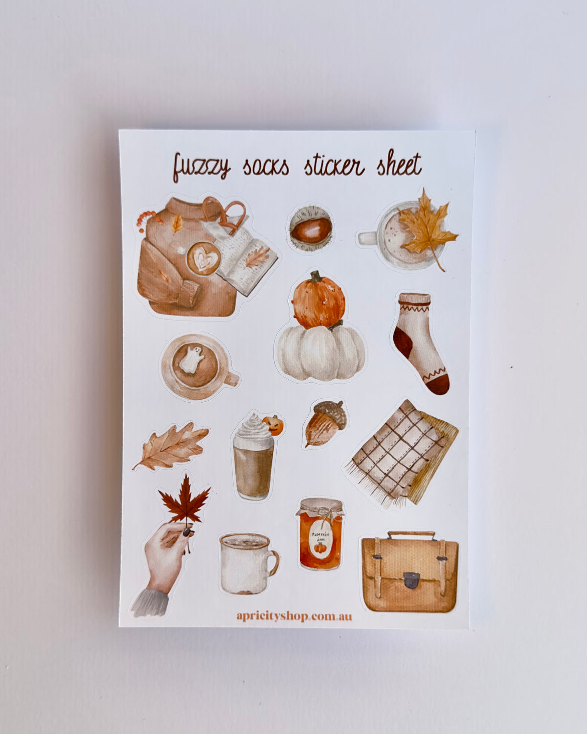 Cozy Autumn Sticker Bundle | 8 Sheets, 105 Stickers for Journals & Planners