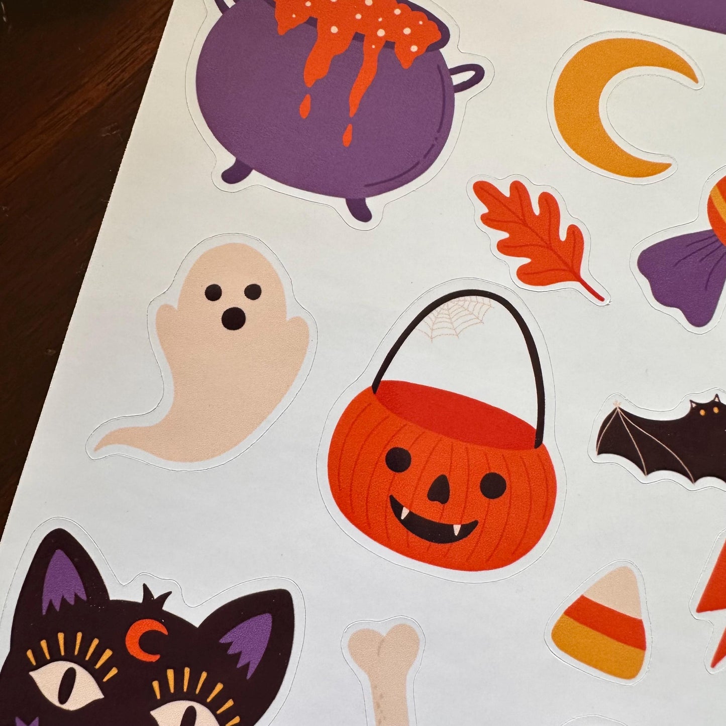 Familiar Faces Halloween Sticker Bundle – Jinx, Luna & Salem | 38 Black Cat Halloween Stickers