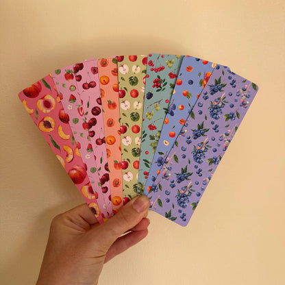 Fruit Bookmark Set of 8 – Watercolour Kitchen Garden Bookmarks | Cottagecore Reading Gift