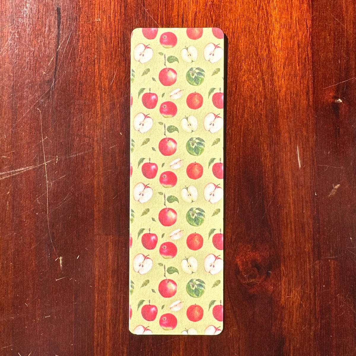 Fruit Bookmark Set – Cool Tones | 4 Handmade Watercolour Bookmarks | Apple, Blueberry, Mixed Berry, Plum & Apricot