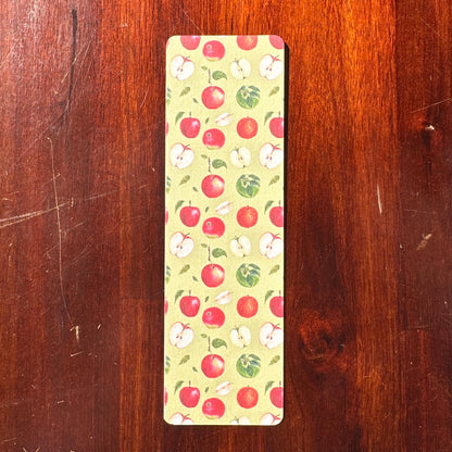 Fruit Bookmark Set – Cool Tones | 4 Handmade Watercolour Bookmarks | Apple, Blueberry, Mixed Berry, Plum & Apricot