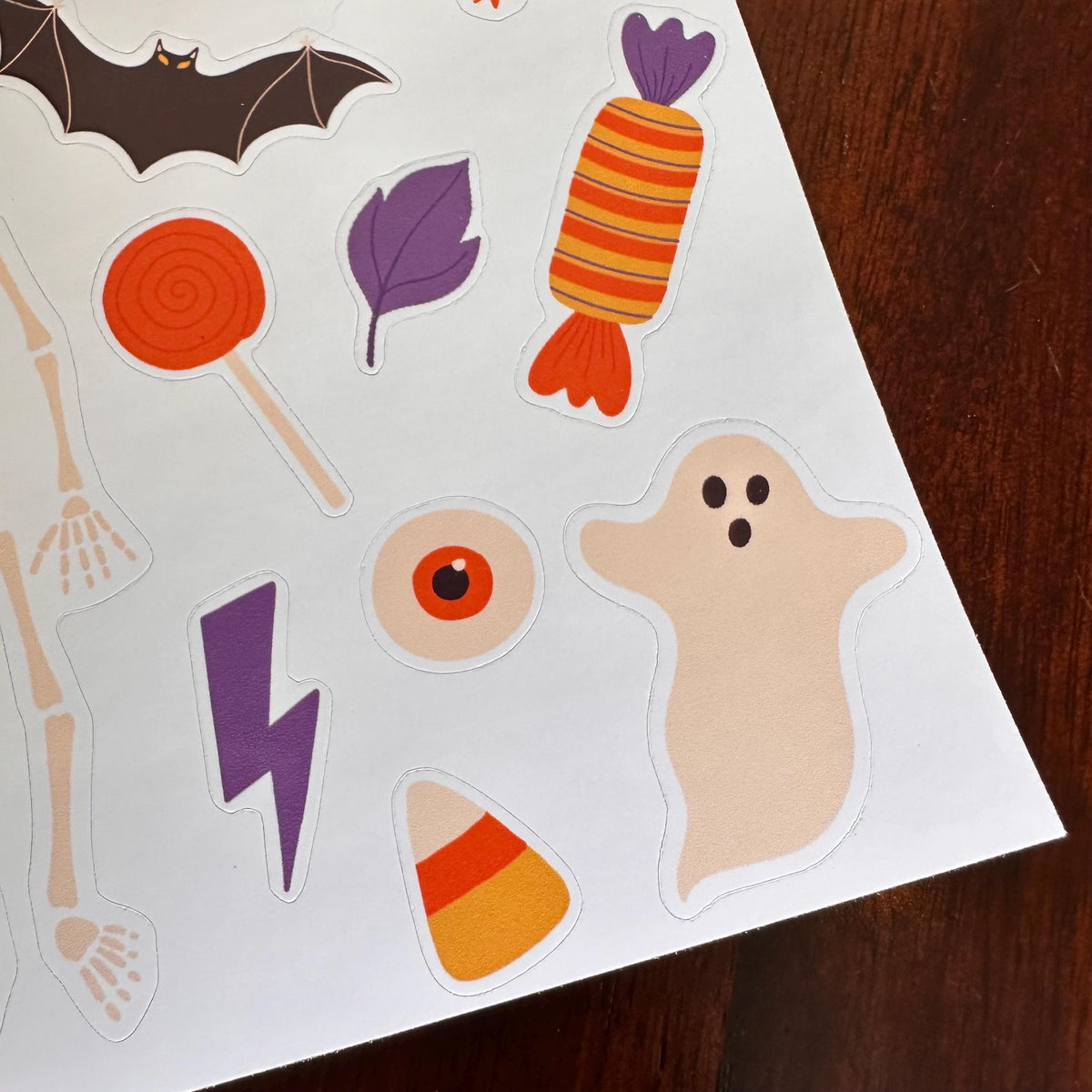 Halloween Sticker Sheet – 12 Black Cat Halloween Stickers | Glossy Kiss Cut | Jinx - Familiar Faces
