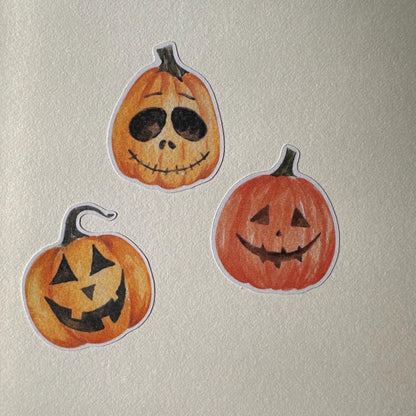 Pumpkin Mini Halloween Sticker Sheet – 14 Stickers | 4x6 | Lantern Light - Secret Spellbook