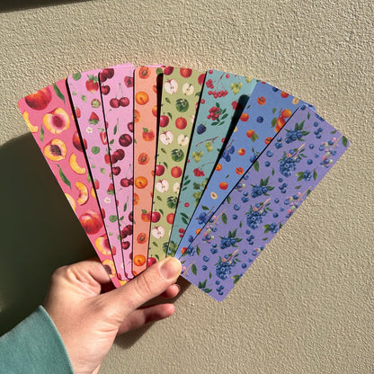 Fruit Bookmark Set of 8 – Watercolour Kitchen Garden Bookmarks | Cottagecore Reading Gift