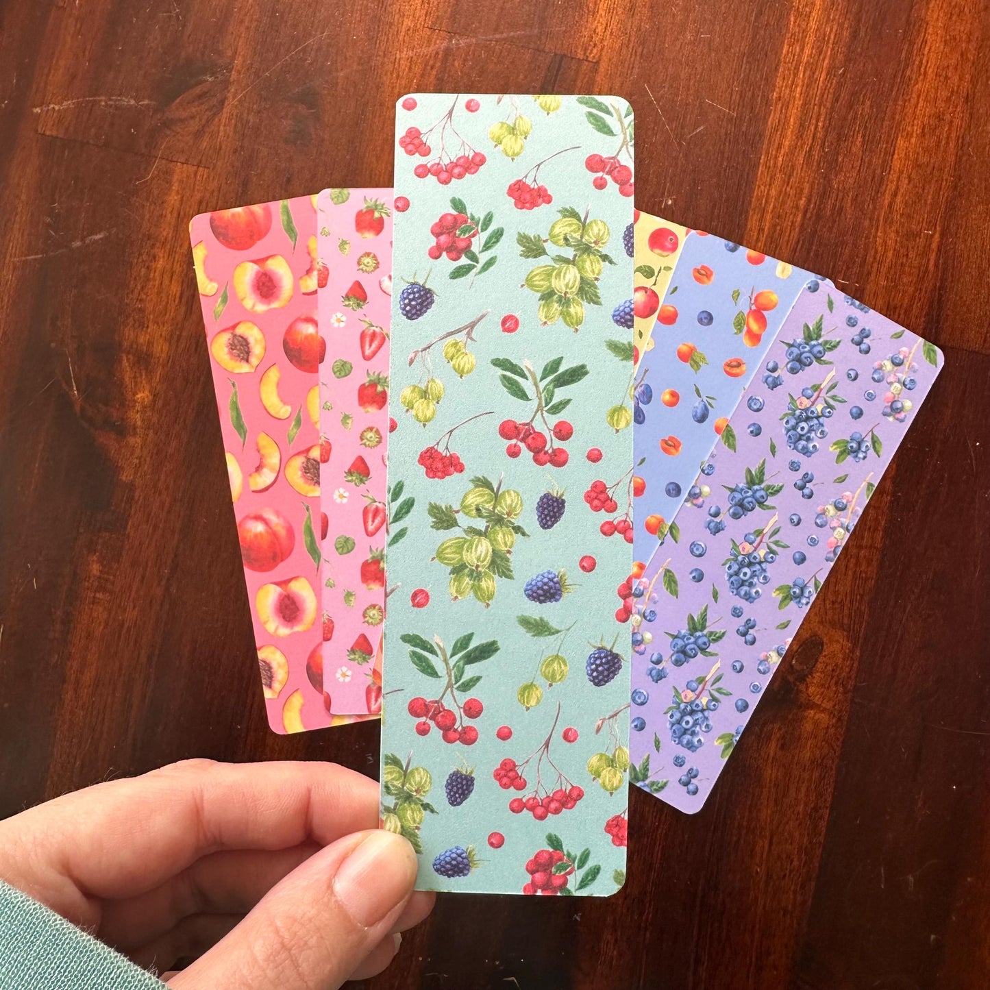Fruit Bookmark Set of 8 – Watercolour Kitchen Garden Bookmarks | Cottagecore Reading Gift