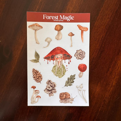 Forest Fairy Sticker Bundle – All 3 Sticker Sheets | 45 Stickers | Glossy Kiss Cut