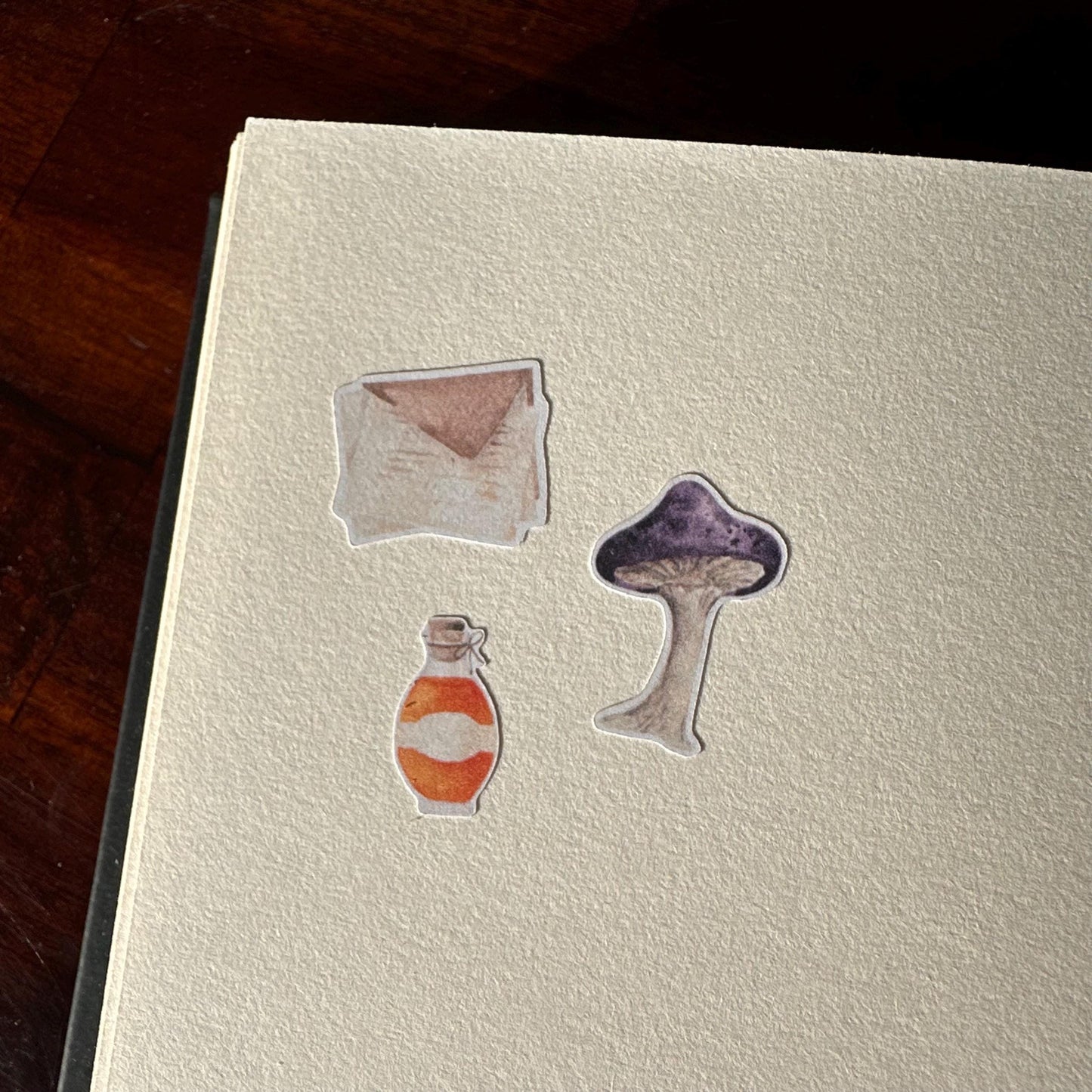 Apothecary Mini Halloween Sticker Sheet – 20 Mushroom & Potion Stickers | 4x6 | Ancient Recipe - Secret Spellbook