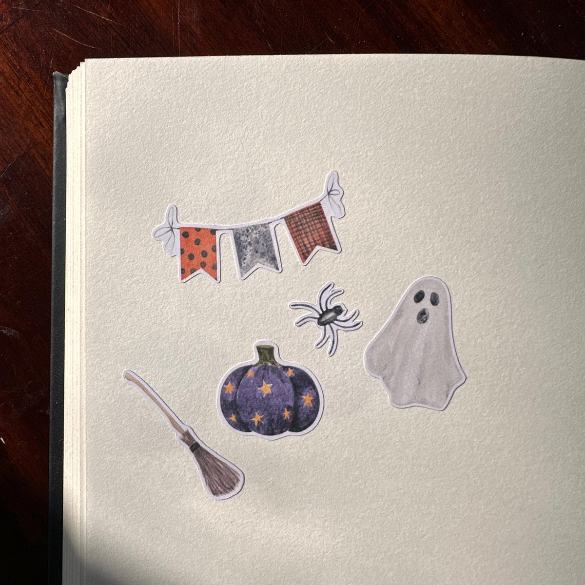 Friendly Spirits Mini Halloween Sticker Sheet – 19 Ghost Stickers | 4x6 | Secret Spellbook